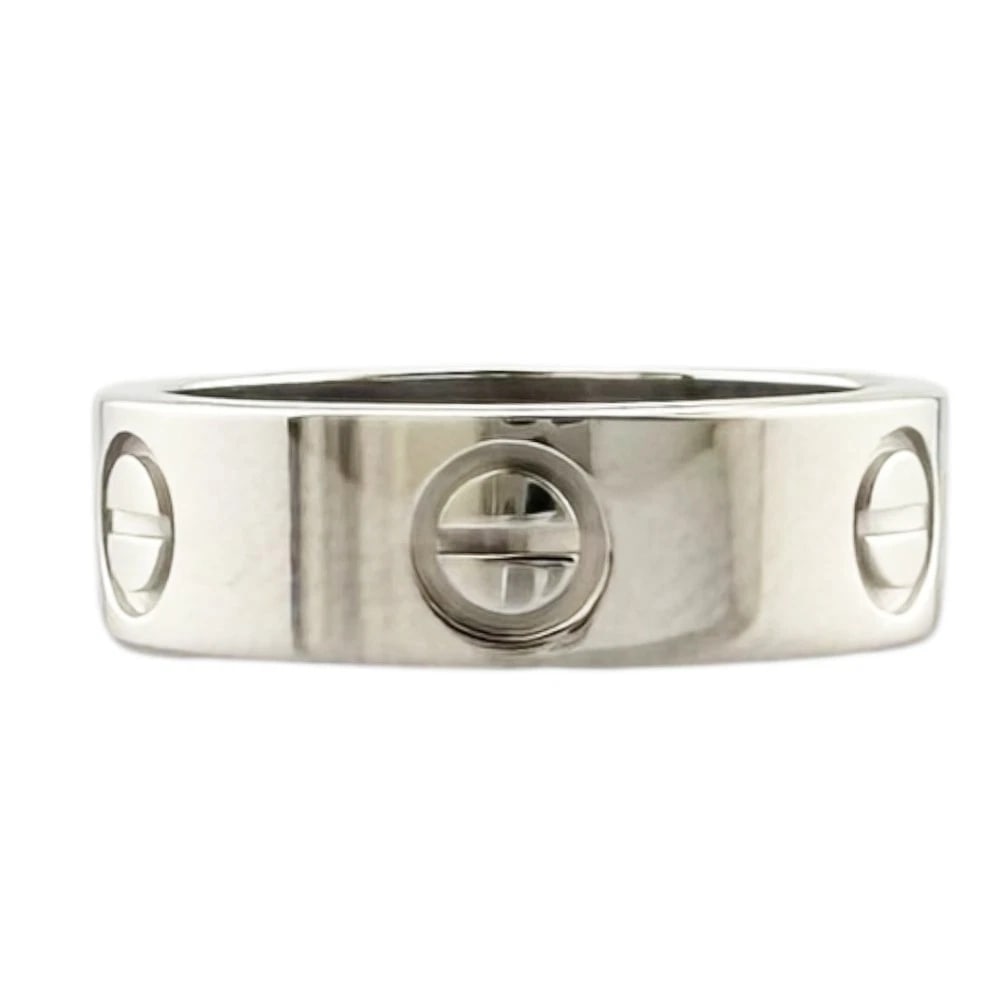 CARTIER RING K18 WHITE GOLD: CARTIER Ring K18 white gold Brand: CARTIER Type/Style: Ring Material: K18 white gold Color: Silver Size: US 5 1/2 Accessories: None Accessories Notice: When purchasing pre-owned goods, ple