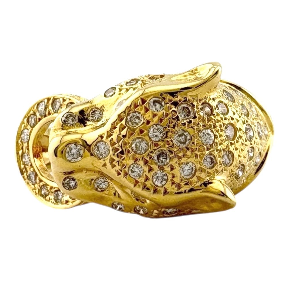 RING K18 YELLOW GOLD DIAMOND: Ring K18 yellow gold diamond Brand: Unbranded Type/Style: Ring Material: K18 yellow gold, Main Stone/Creation NATURAL Color: gold Size: US 6 3/8 Accessories: None Accessories Notice: When purchasing