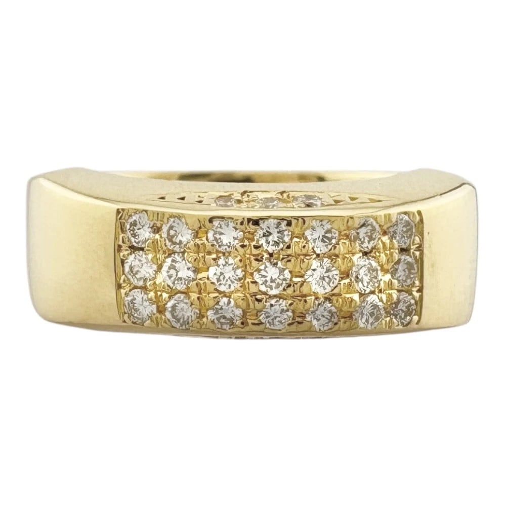 RING K18 YELLOW GOLD DIAMOND (1 of 2)