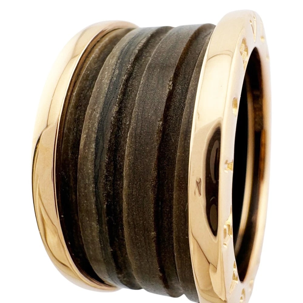 BVLGARI RING K18 PINK GOLD B-ZERO1.: BVLGARI Ring K18 Pink Gold B-zero1. Brand: BVLGARI Type/Style: Ring Material: K18 Pink Gold Color: Pink gold Size: US6 Accessories: None Accessories Notice: When purchasing pre-owned goods, please