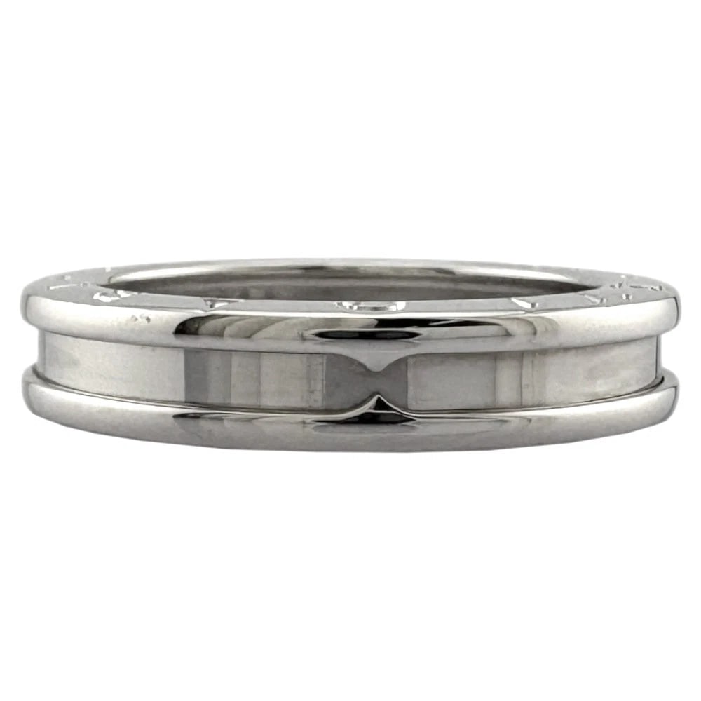 BVLGARI RING K18 WHITE GOLD: BVLGARI Ring K18 white gold Brand: BVLGARI Type/Style: Ring Material: K18 white gold Color: Silver Size: US 8 1/2 Accessories: None Accessories Notice: When purchasing pre-owned goods, please refer