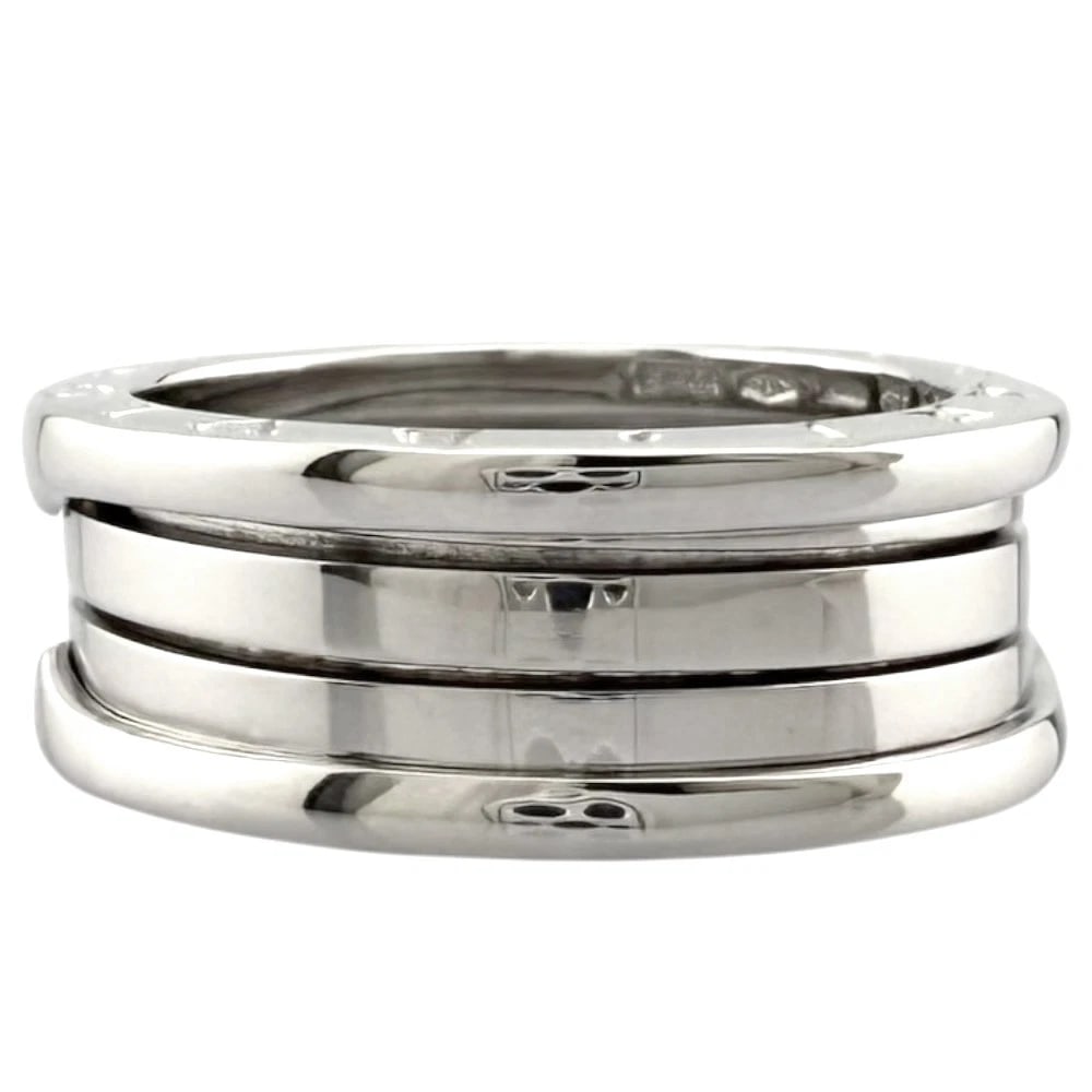 BVLGARI RING K18 WHITE GOLD: BVLGARI Ring K18 white gold Brand: BVLGARI Type/Style: Ring Material: K18 white gold Color: Silver Size: US 8 1/2 Accessories: None Accessories Notice: When purchasing pre-owned goods, ple