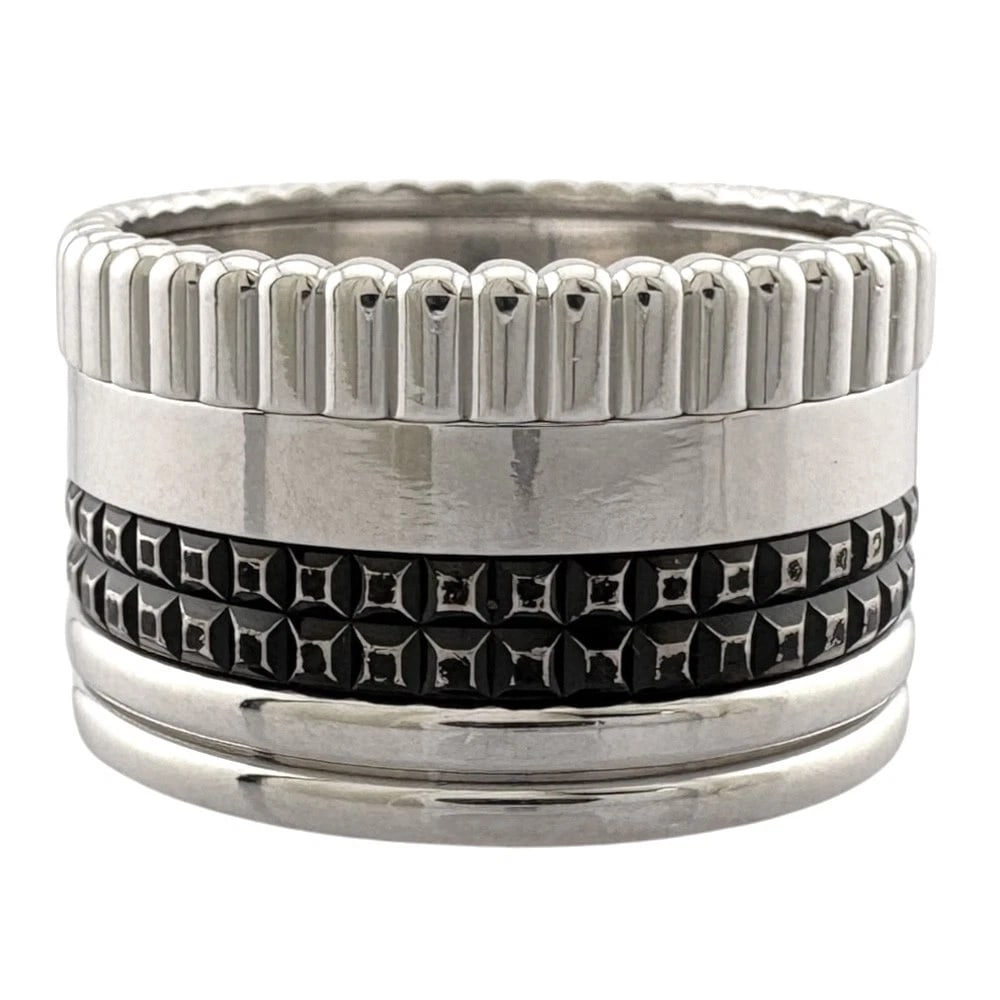 BOUCHERON RING K18 WHITE GOLD: Boucheron Ring K18 white gold Brand: Boucheron Type/Style: Ring Material: K18 white gold Color: Silver Size: US 5 3/8 Accessories: None Accessories Notice: When purchasing pre-owned goods, please