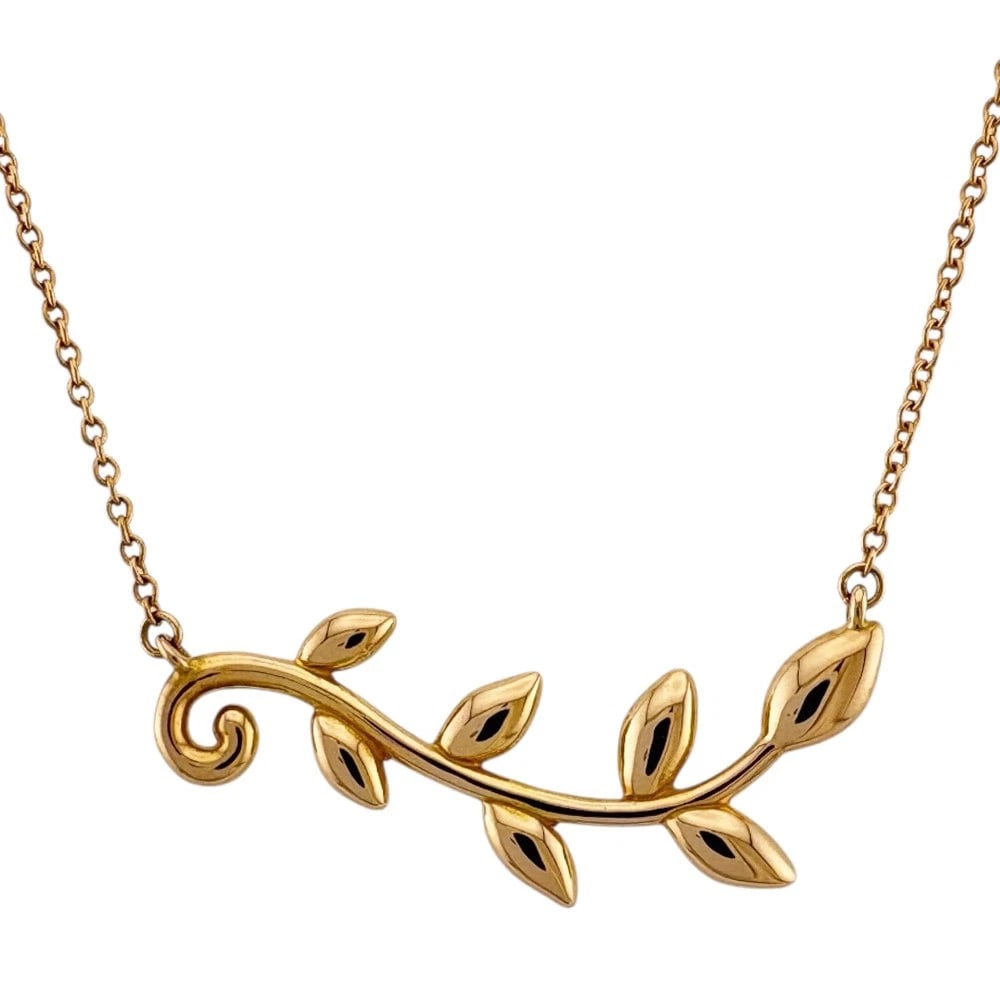 TIFFANY&CO. NECKLACE K18 PINK GOLD: TIFFANY&Co. Necklace K18 Pink Gold Brand: Tiffany&co. Type/Style: Necklace Material: K18 Pink Gold Color: Pink gold Size: Total Length:46cm The total length is including the top Chain width:1.0mm