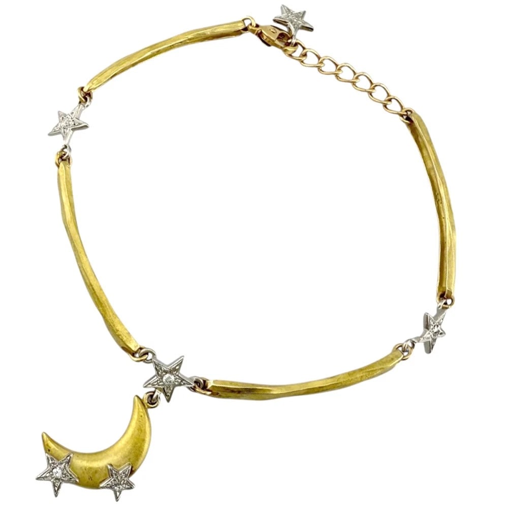 NOBUKO ISHIKAWA BRACELET K18 YELLOW GOLD PT900PLATINUM DIAMOND: NOBUKO ISHIKAWA Bracelet K18 yellow gold Pt900Platinum diamond Brand: NOBUKO ISHIKAWA Type/Style: Bracelet Material: K18 yellow gold, Main Stone/Creation NATURAL Color: gold Size: Total Length:18.5cm