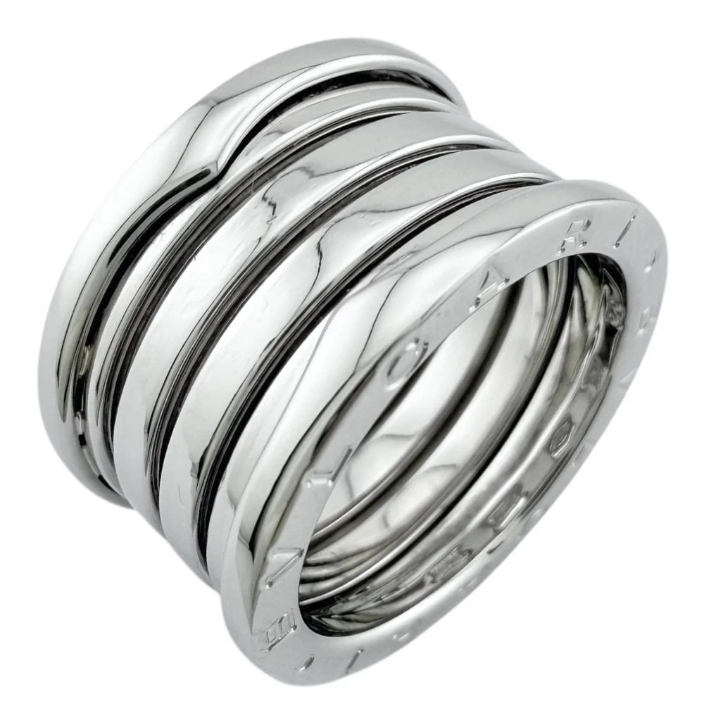 BVLGARI RING K18 WHITE GOLD B-ZERO.1: BVLGARI Ring K18 white gold B-zero.1 Brand: BVLGARI Type/Style: Ring Material: K18 white gold Color: Silver Size: US 7 1/4 Accessories: None Accessories Notice: When purchasing pre-owned g