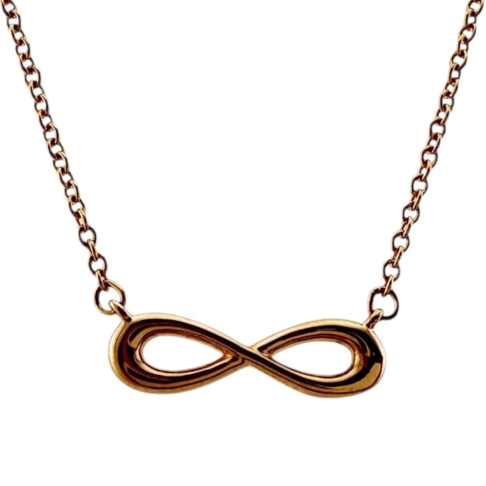 TIFFANY&CO. NECKLACE K18 PINK GOLD: TIFFANY&Co. Necklace K18 Pink Gold Brand: Tiffany&co. Type/Style: Necklace Material: K18 Pink Gold Color: Pink gold Size: Total Length:45.5cm The total length is including the top Chain