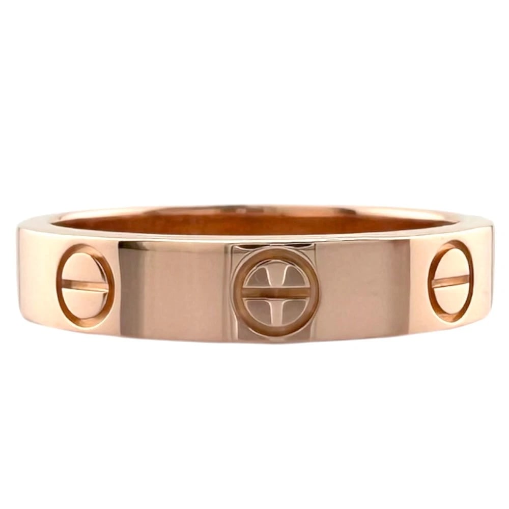 CARTIER RING K18 PINK GOLD: CARTIER Ring K18 Pink Gold Brand: Cartier Type/Style: Ring Material: k18 pink gold Color: Pink gold Size: US 5 Accessories: None Accessories Notice: When purchasing pre-owned goods, please refer to