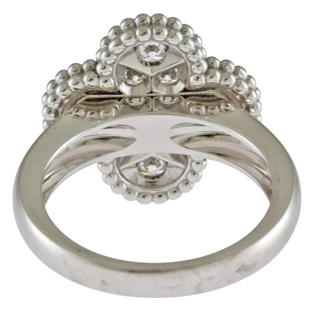 VAN CLEEF & ARPELS RING K18 WHITE GOLD DIAMOND: Van Cleef & Arpels Ring K18 white gold diamond Brand: Van Cleef & Arpels Type/Style: Ring Material: K18 white gold, Main Stone/Creation Natural Color: Silver Size: US 4 Accessories: None A