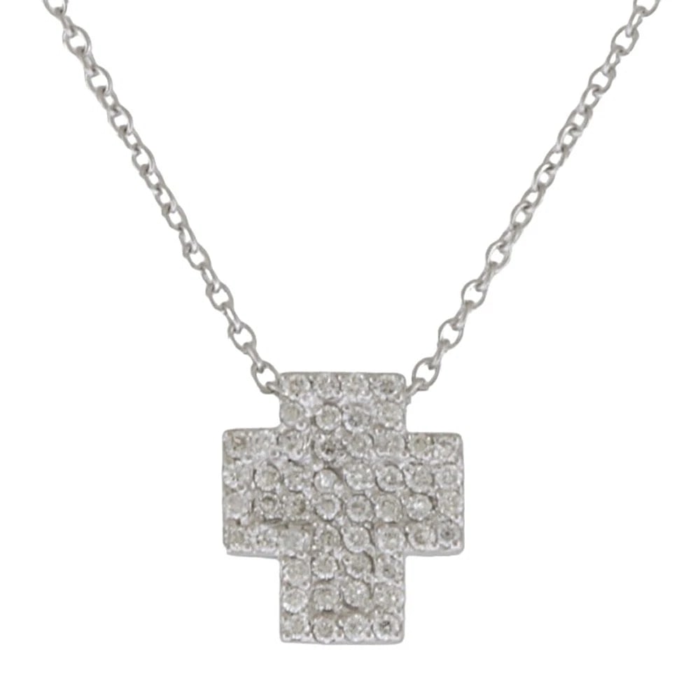 PONTE VECCHIO NECKLACE K18 WHITE GOLD DIAMOND: Ponte Vecchio Necklace K18 white gold diamond Brand: Ponte Vecchio Type/Style: Necklace Material: K18 white gold, Main Stone/Creation Natural Color: Silver Size: Total Length:40cm Chain width:1.0mm Ad