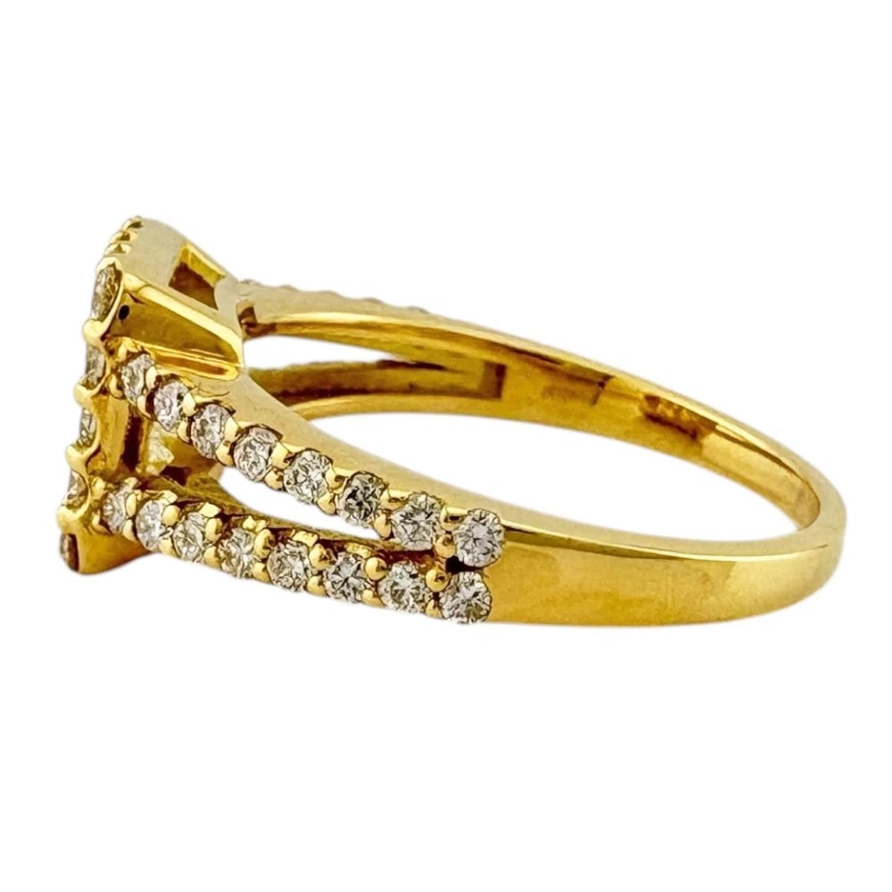 RING K18 YELLOW GOLD DIAMOND - 3