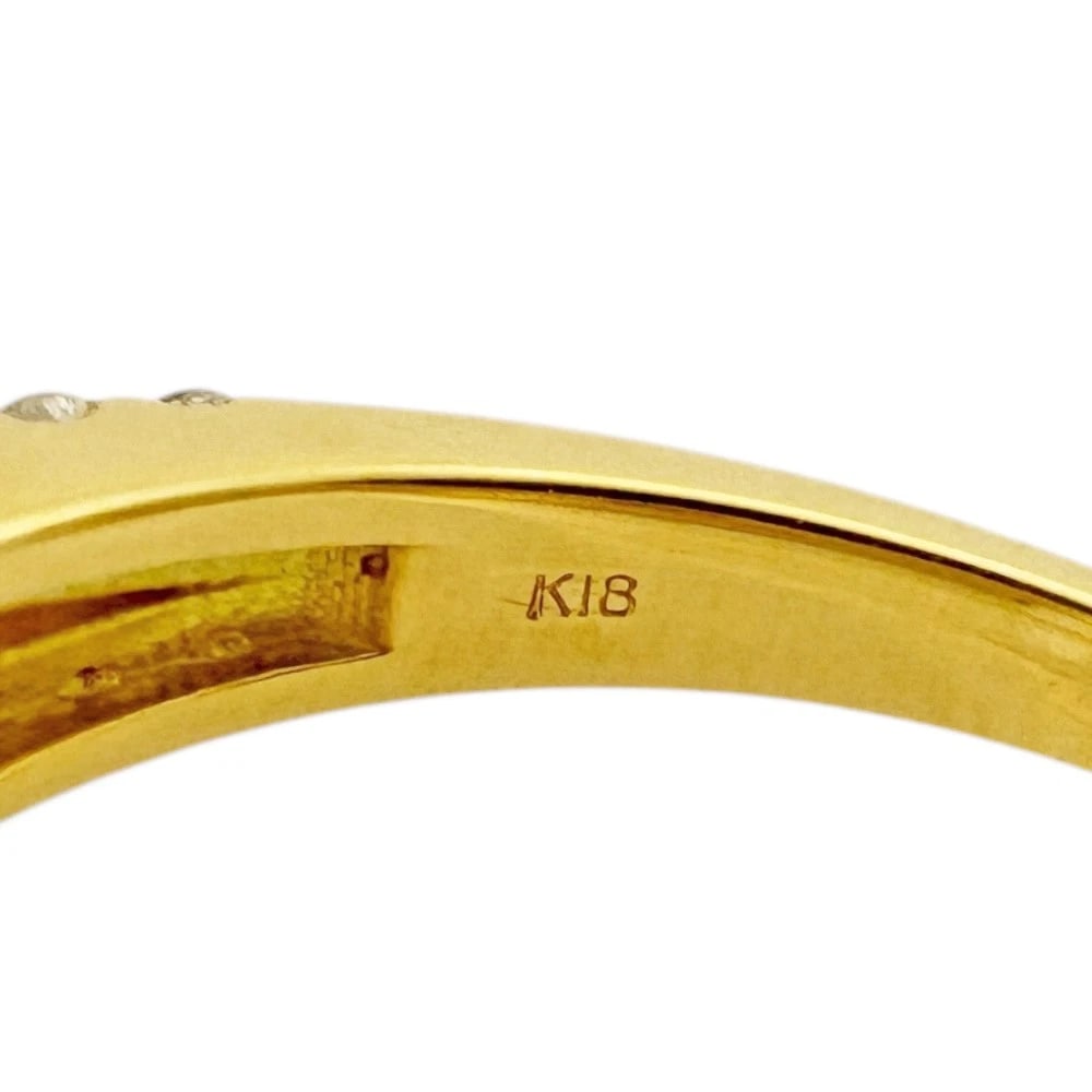 RING K18 YELLOW GOLD DIAMOND - 5