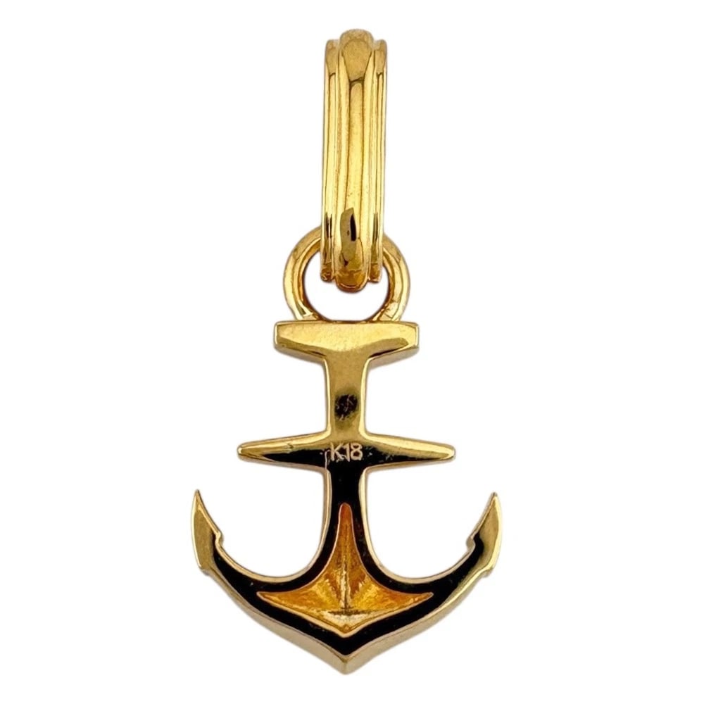 PENDANT TOP K18 YELLOW GOLD: Pendant top K18 yellow gold Brand: Unbranded Type/Style: Pendant top Material: K18 yellow gold Color: gold Size: Top:W10.5mm x H23.0mm Clasp:W4.0mm x H6.5mm Accessories: None Accessories Notice: When
