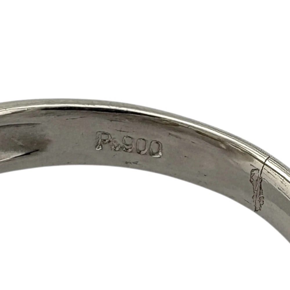 RING PT900PLATINUM DIAMOND - 4