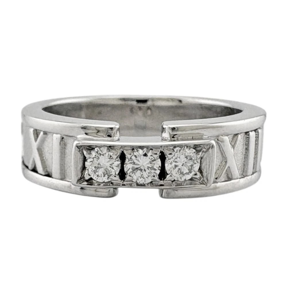 TIFFANY&CO. RINGK18 WHITE GOLD DIAMOND: TIFFANY&Co. RingK18 white gold diamond Brand: Tiffany&co. Type/Style: Ring Material: K18 white gold, Main Stone/Creation Natural Color: Silver Size: US 5 Accessories: None Accessories Noti