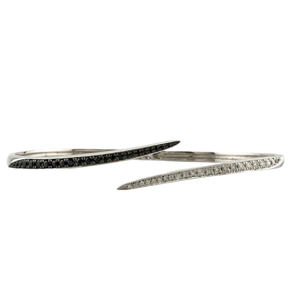 CARATI BRACELET 14 WHITE GOLD PT900PLATINUM SAPPHIRE DIAMOND: CARATI Bracelet 14 white gold Pt900Platinum sapphire diamond Brand: KARATI Type/Style: Bracelet Material: 14 white gold, Main Stone/Creation sapphire/diamond Color: Silver Size: High limit:3.0mm