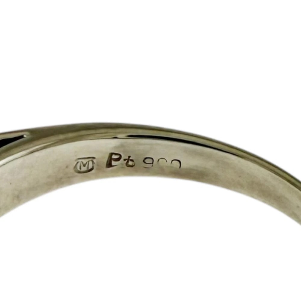 RING PT900PLATINUM DIAMOND - 4