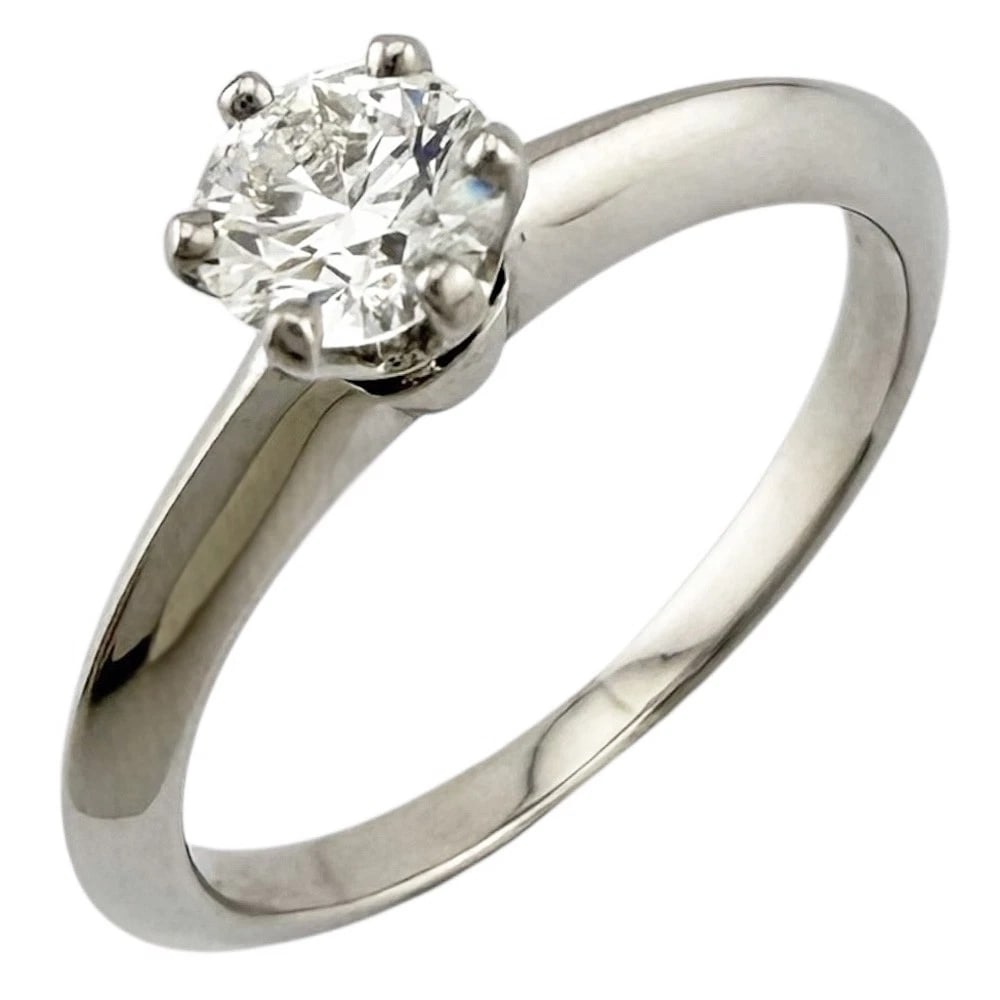 TIFFANY&CO. RING PT950PLATINUM DIAMOND: TIFFANY&Co. Ring Pt950Platinum diamond Brand: Tiffany&co. Type/Style: Ring Material: Pt950Platinum, Main Stone/Creation Natural Color: Silver Size: US4 Accessories: None Accessories Notice: When