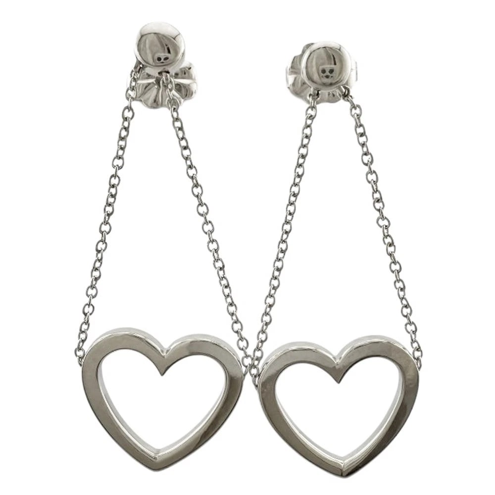 TIFFANY&CO. EARRING K18 WHITE GOLD: TIFFANY&Co. earring K18 white gold Brand: Tiffany&co. Type/Style: earRing Material: K18 white gold Color: Silver Size: 38.0mm x 15.0mm(*mm) ?????????? Accessories: None Accessories Notice: When