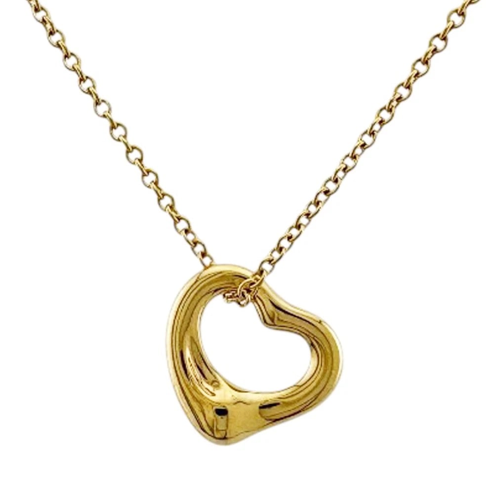 TIFFANY&CO. NECKLACE K18 YELLOW GOLD: TIFFANY&Co. Necklace K18 yellow gold Brand: Tiffany&co. Type/Style: Necklace Material: K18 yellow gold Color: gold Size: Total Length:40.5cm Chain width:1.0mm Top:W9.5mm x H11.0mm Accessories: None