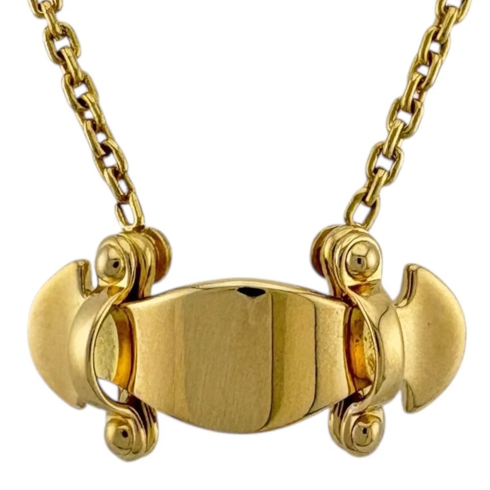 LOUIS VUITTON NECKLACE K18 YELLOW GOLD: LOUIS VUITTON Necklace K18 yellow gold Brand: LOUIS VUITTON Type/Style: Necklace Material: K18 yellow gold Color: gold Size: Total Length:42.5cm The total length is including the top Chain