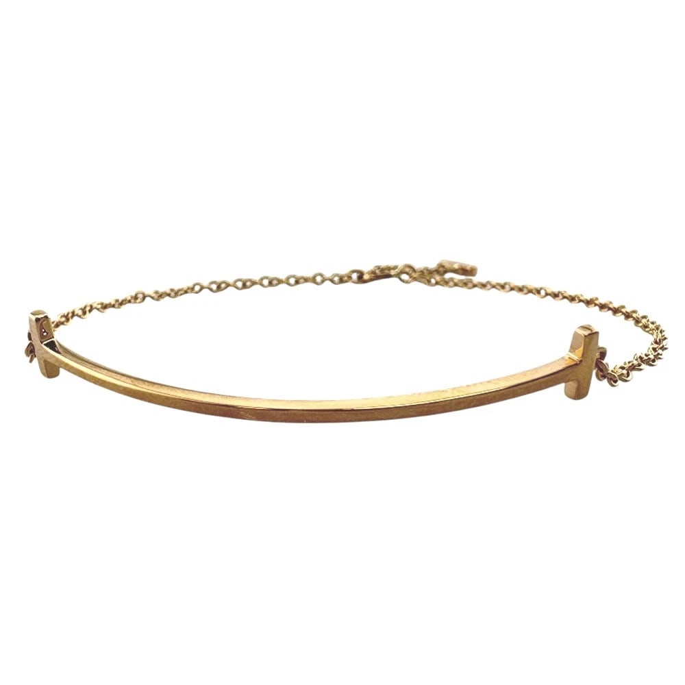 TIFFANY&CO. BRACELET K18 PINK GOLD: TIFFANY&Co. Bracelet K18 Pink Gold Brand: Tiffany&co. Type/Style: Bracelet Material: K18 Pink Gold Color: Pink gold Size: Total Length:17.5cm High limit:1.0mm Chain width:1.0mm Adjuster can position (