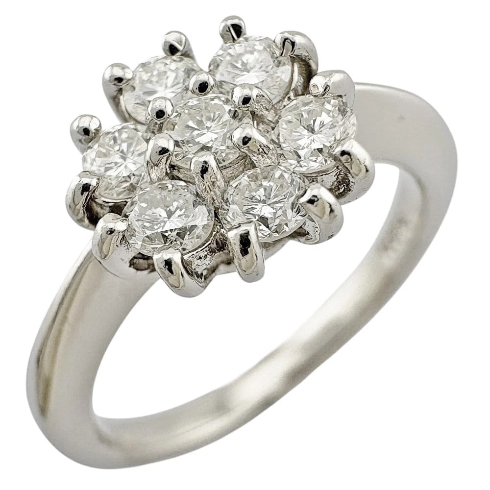 NO BRAND RING PT900PLATINUM DIAMOND: no brand Ring Pt900Platinum diamond Brand: Unbranded Type/Style: Ring Material: Pt900Platinum, Main Stone/Creation Natural Color: Silver Size: US 5 3/4 Accessories: None Accessories Notice