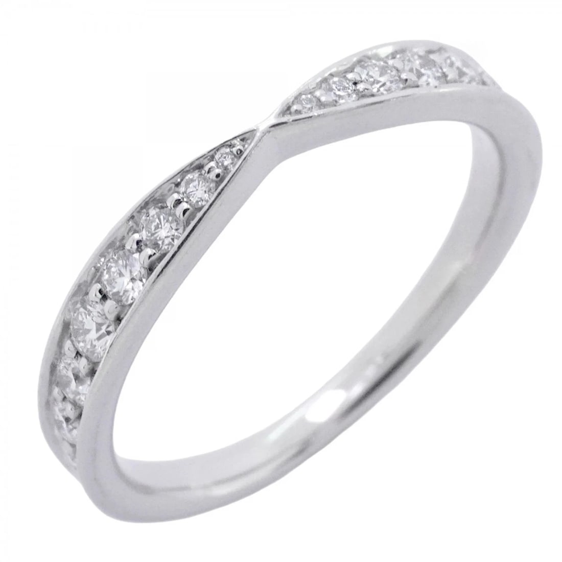 TIFFANY & CO. HARMONY BEAD SET RING, PT950 PLATINUM: Tiffany & Co. Harmony Bead Set Ring, Pt950 Platinum Brand: Tiffany Type/Style: Band Ring Material: Platinum 950 Color: Silver Size: US 3.5 Accessories: None Accessories Notice: When purcha