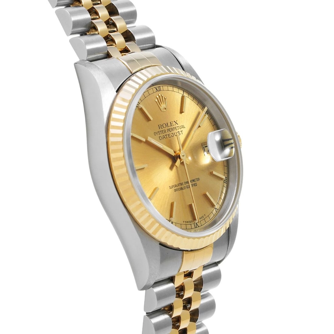 ROLEX DATEJUST CHAMPAGNE WATCH - 3