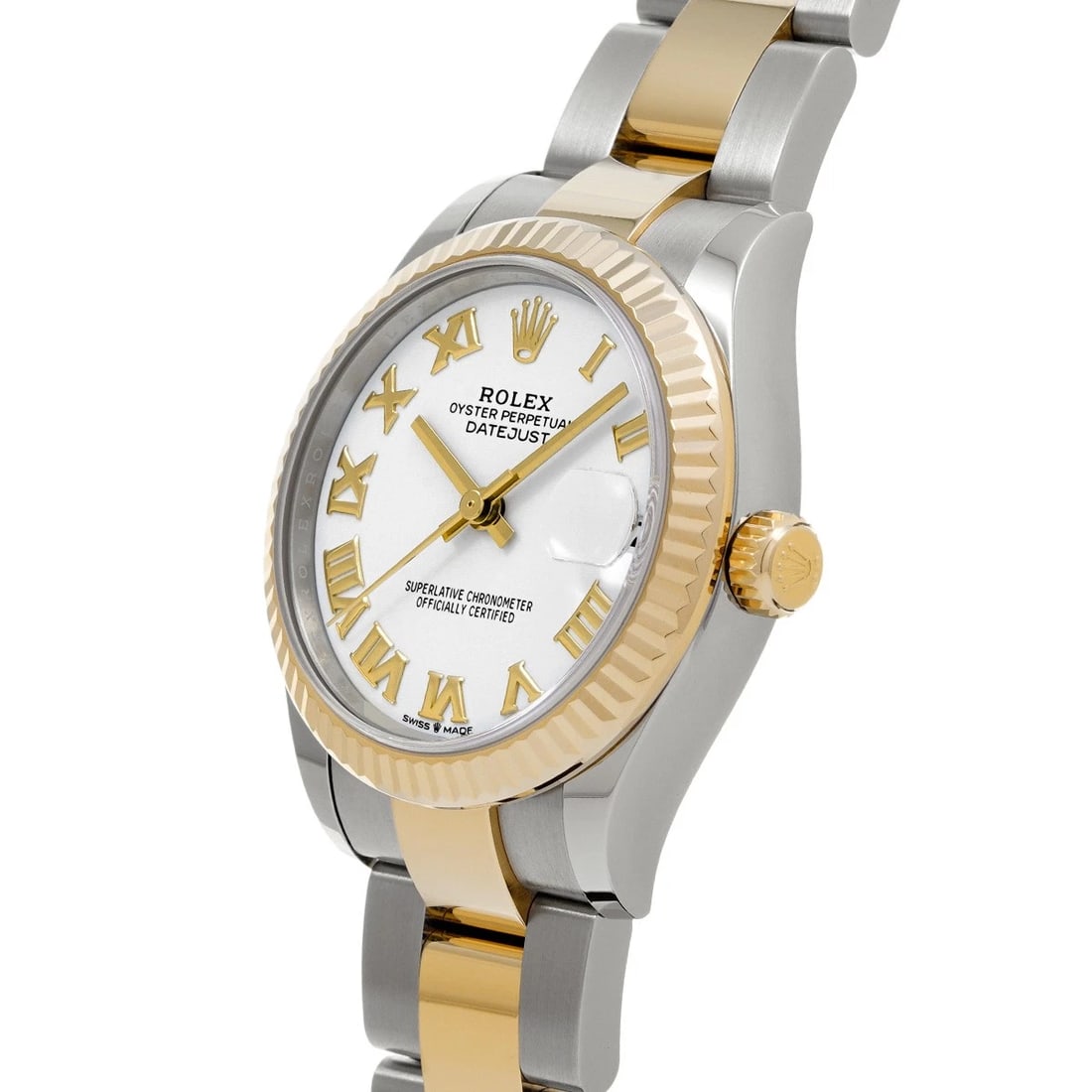 ROLEX DATEJUST WHITE WATCH - 2
