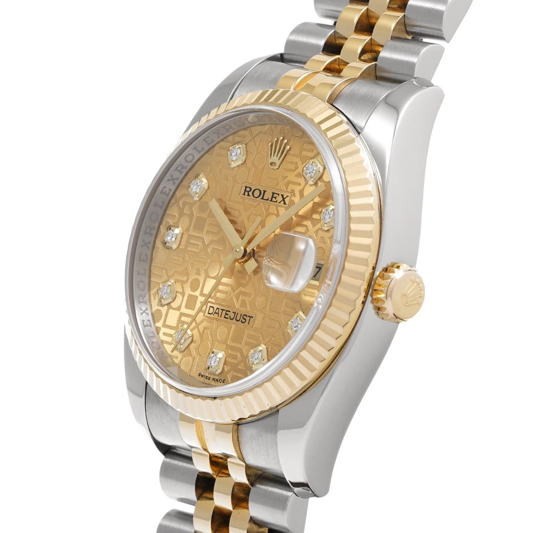 ROLEX DATEJUST CHAMPAGNE COMPUTER/DIAMOND WATCH - 2
