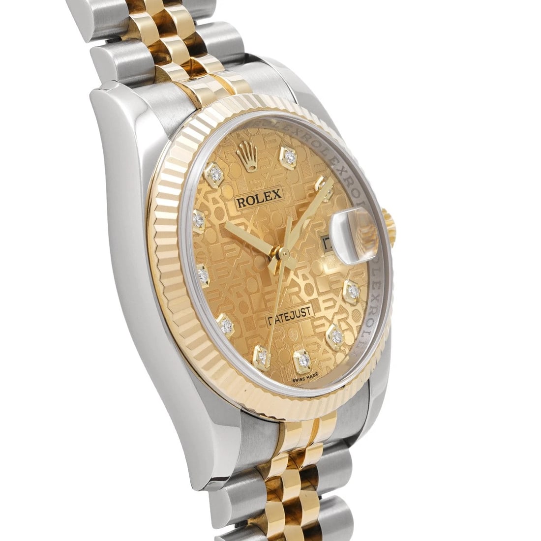 ROLEX DATEJUST CHAMPAGNE COMPUTER/DIAMOND WATCH - 3