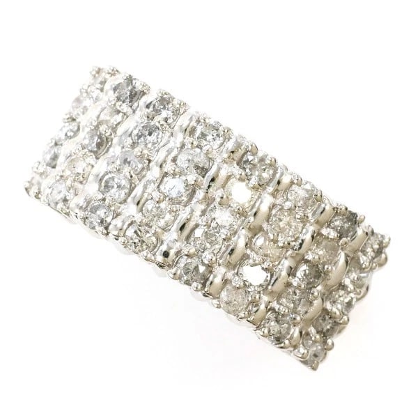 RING PT900/PLATINUM: Ring PT900/Platinum Brand: No Brand Type/Style: Ring Material: PT900/Platinum, Main Stone/Creation Diamond Color: Silver Size: US 6 Accessories: None Accessories Notice: When purchasing pre-owned