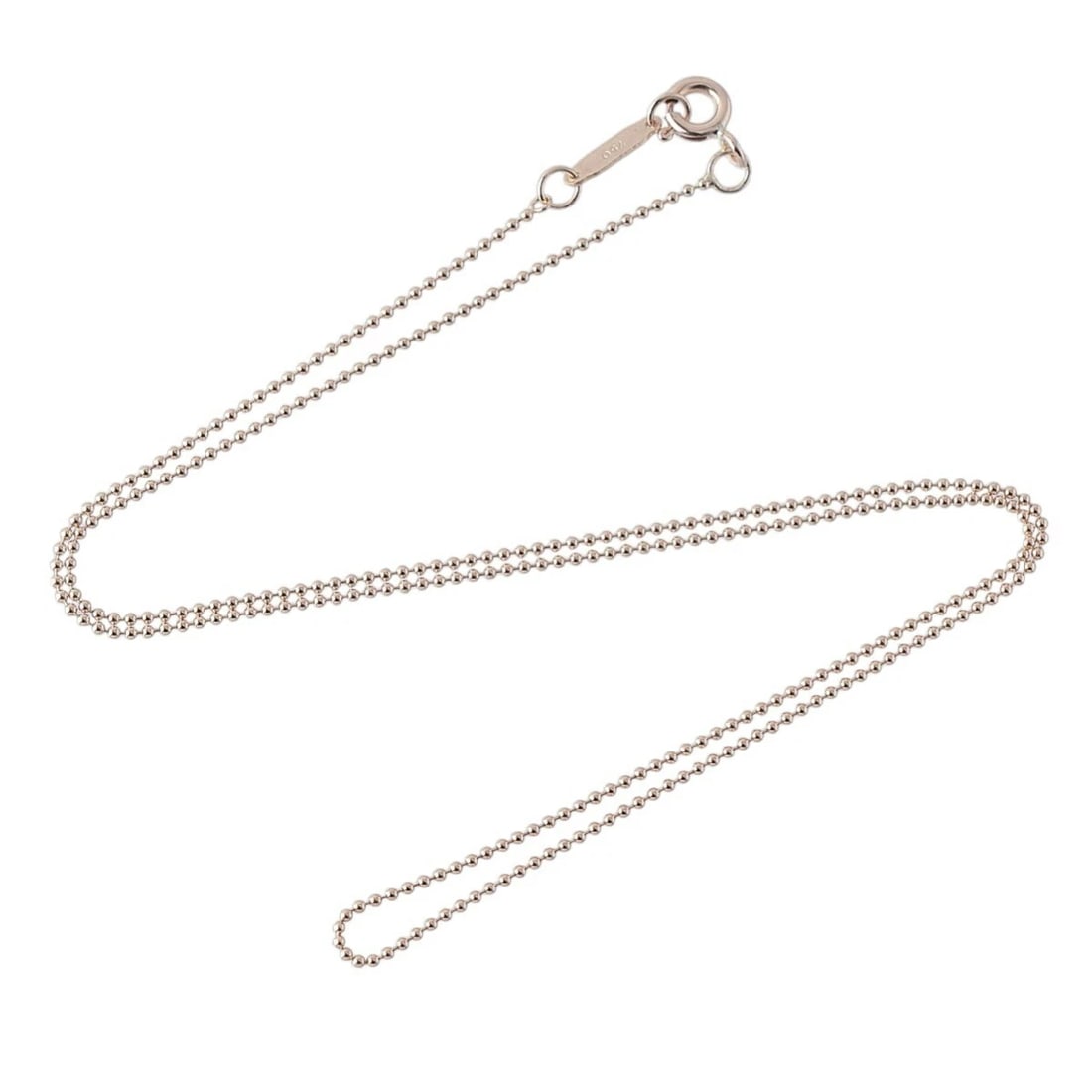 TIFFANY & CO BALL CHAIN NECKLACE: Tiffany & Co Ball Chain Necklace Brand: Tiffany & Co. Type/Style: Necklace Material: K18YG Color: YG Size: Size: Approx. 41 cm (16.1 in) Chain Width: Max approx. 0.9 mm Accessories: None Accessories
