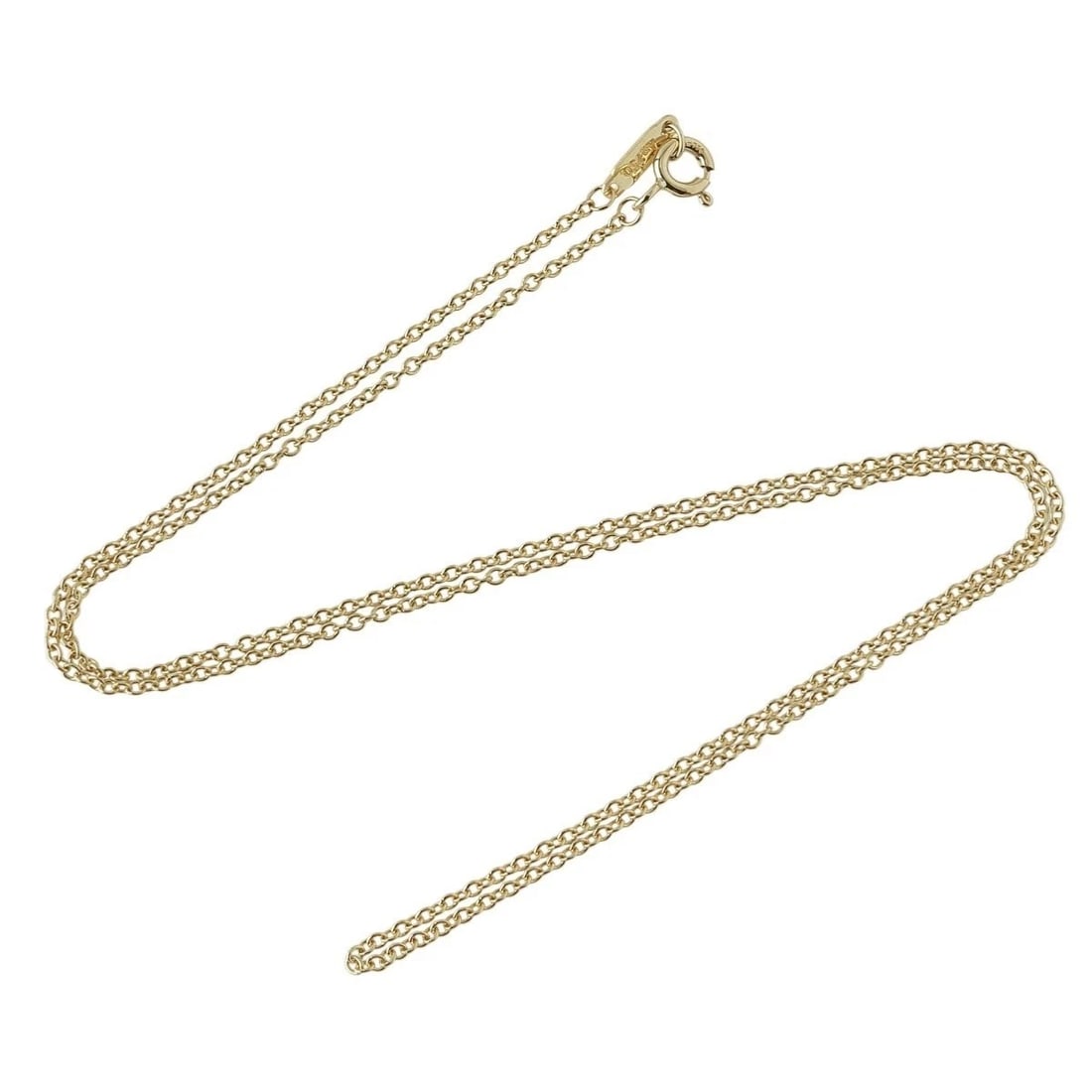 TIFFANY & CO. 18K YELLOW GOLD CHAIN NECKLACE: Tiffany & Co. 18K Yellow Gold Chain Necklace Brand: Tiffany & Co. Type/Style: Necklace Material: K18YG Color: YG Size: Size: Necklace Length Approx. 18.11 inches (46 cm) Accessories: None Accessories