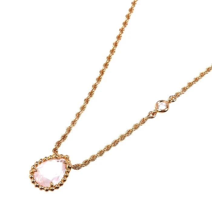 BOUCHERON SERPENT BOHEME PINK QUARTZ DIAMOND NECKLACE (1 of 3)