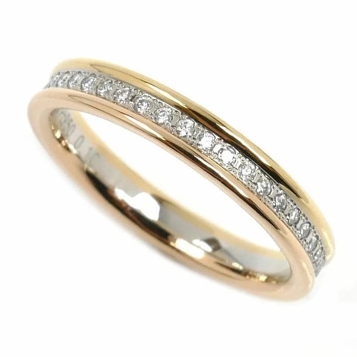 VENDOME AOYAMA DIAMOND RING: Vendome Aoyama Diamond Ring Brand: Vendome Type/Style: Ring Material: K18YG PG PT Color: YG PG PT Size: US: 5.25 Accessories: None Accessories Notice: When purchasing pre-owned goods, please refer to