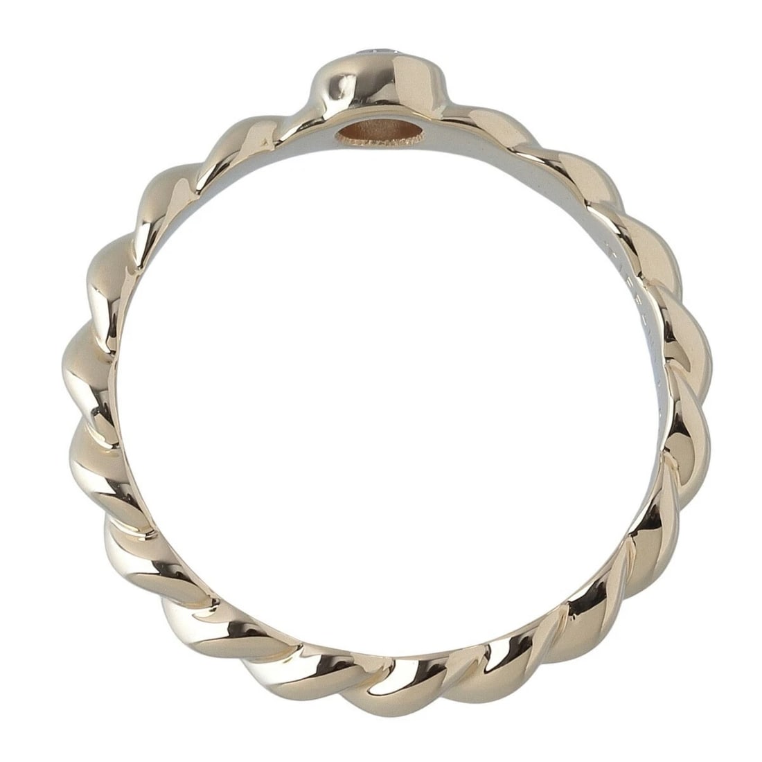 TIFFANY & CO. TWIST DIAMOND RING: Tiffany & Co. Twist Diamond Ring Brand: Tiffany & Co. Type/Style: Ring Material: 18K Yellow Gold Color: YG Size: US 6.5 Accessories: None Accessories Notice: When purchasing pre-owned goods, please