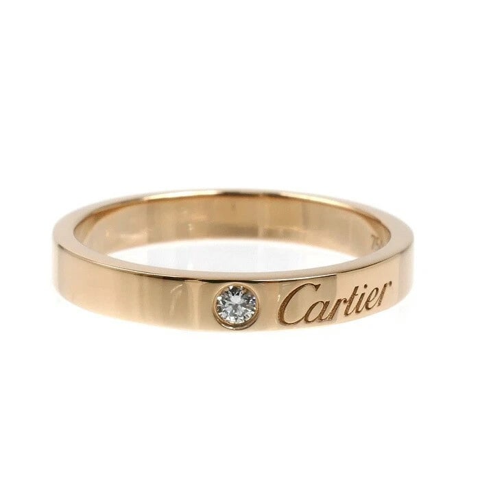 CARTIER ENGRAVED DIAMOND RING - 3