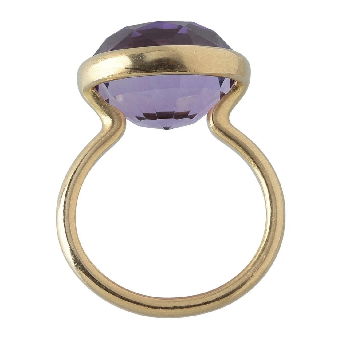 MARIE-HELENE DE TAILLAC AMETHYST PRINCESS RING: Marie-Helene de Taillac Amethyst Princess Ring Brand: Vendome Type/Style: Ring Material: 22K Yellow Gold, Main Stone/Creation Amethyst Color: YG Size: US 6.75 Accessories: None Accessories