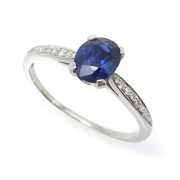 TIFFANY & CO. SAPPHIRE DIAMOND RING (1 of 4)