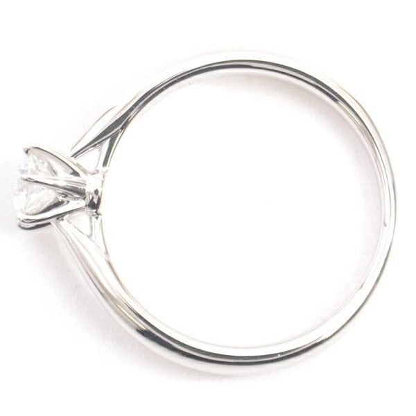 TASAKI PT950 DIAMOND SOLITAIRE RING - 2