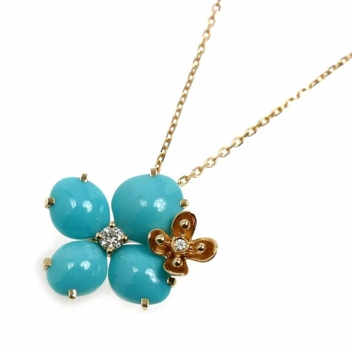 CHAUMET HORTENSIA TURQUOISE DIAMOND NECKLACE (1 of 4)