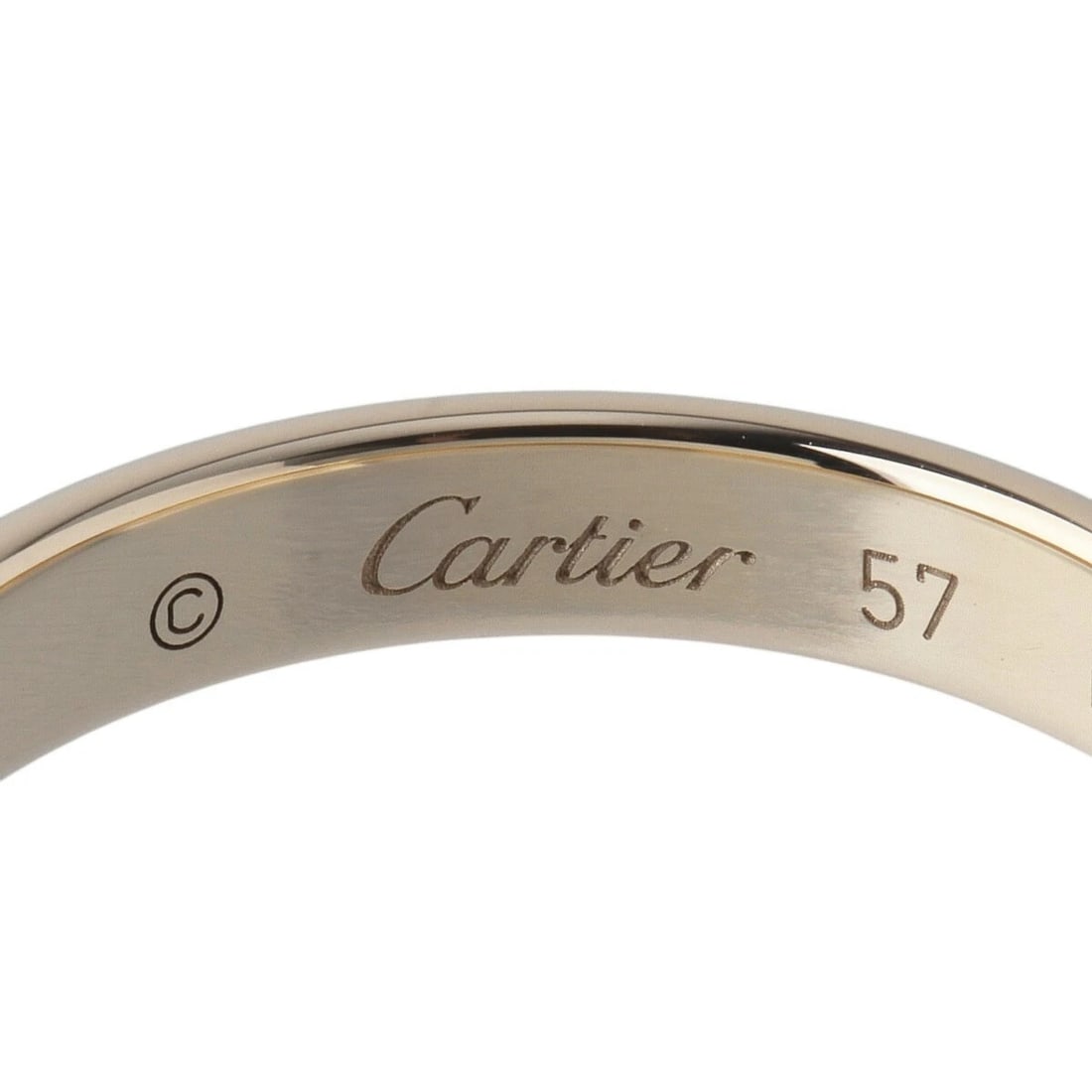 CARTIER 1895 WEDDING BAND RING AU750 K18 YELLOW GOLD: Cartier 1895 Wedding Band Ring Au750 K18 Yellow Gold Brand: Cartier Type/Style: Ring Material: Pt950 Platinum Band Ring Color: Wight Size: US7 Accessories: None Accessories Notice: When purchasing