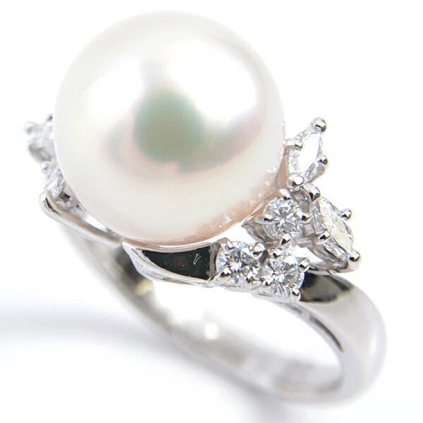 MIKIMOTO PEARL DIAMOND RING (1 of 5)