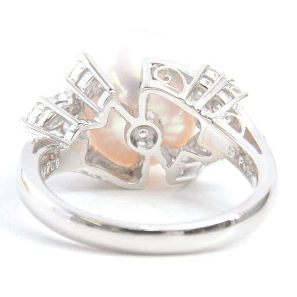 MIKIMOTO PEARL DIAMOND RING - 4