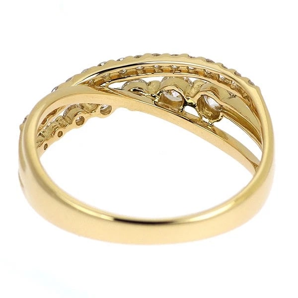 K18YG DIAMOND RING - 2