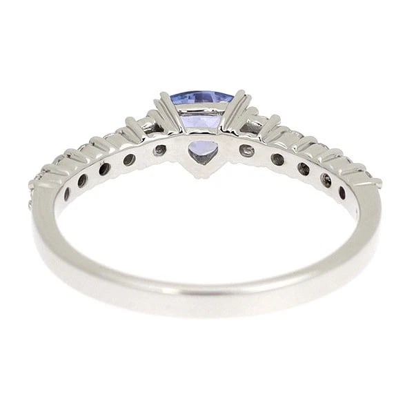 K18WG TANZANITE DIAMOND RING - 2