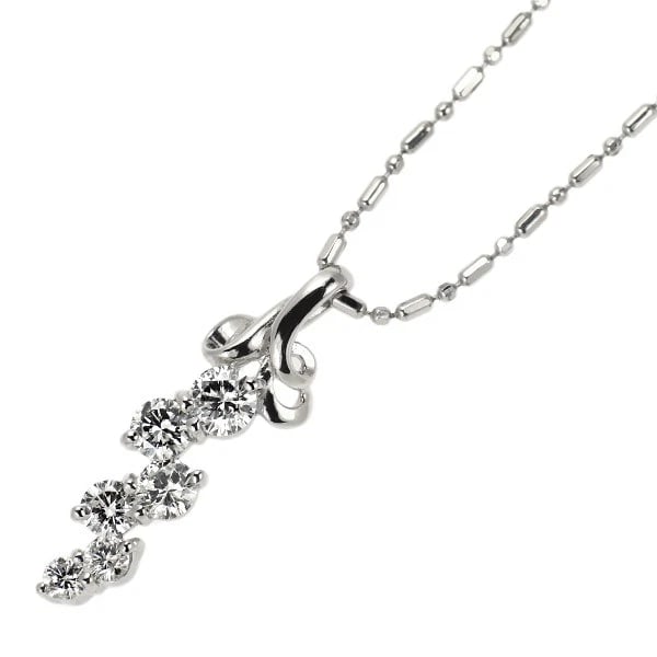 PT900/ PT850 DIAMOND PENDANT NECKLACE: Pt900/ Pt850 Diamond Pendant Necklace Brand: None Type/Style: pendant necklace Material: Pt900/ Pt850 Color: PT Size: Necklace: Chain Length ?45 Length/Width/Diameter21.4 Accessories: None