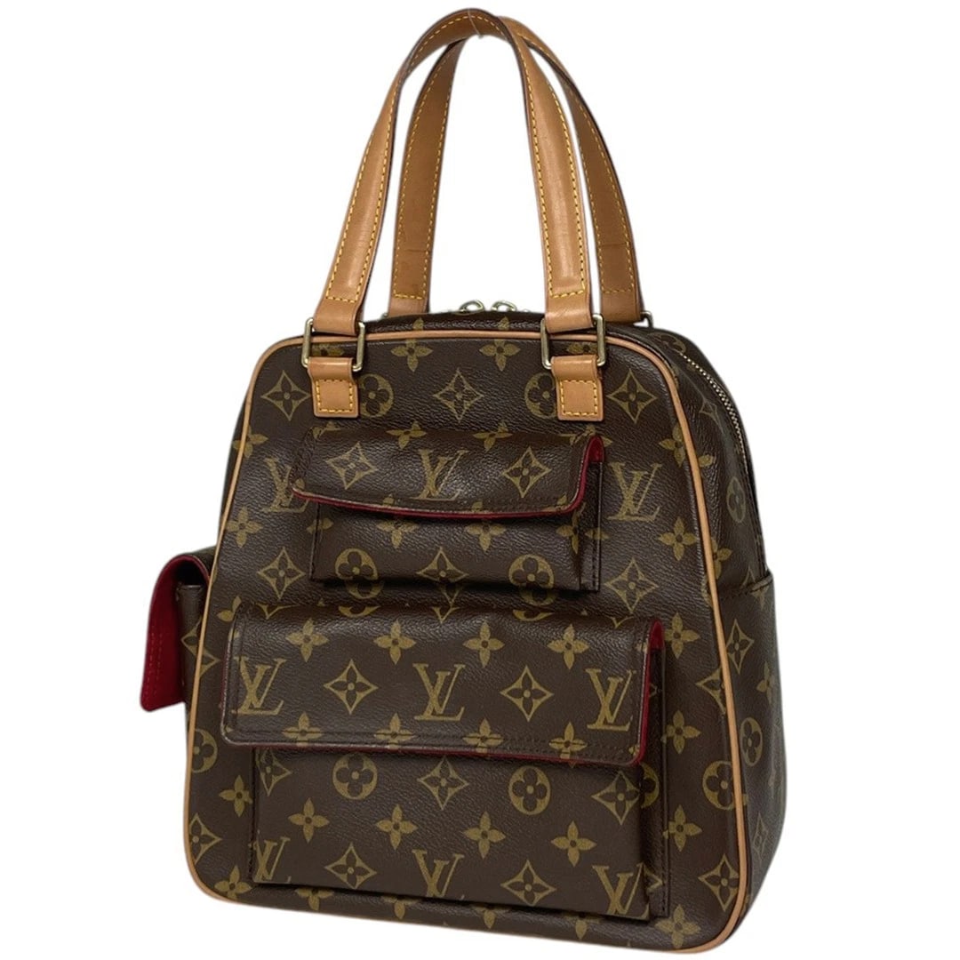LOUIS VUITTON EXANTORI CITE HANDBAG: Louis Vuitton Exantori Cite Handbag Brand: Louis Vuitton Type/Style: Handbag Material: Monogram Canvas Color: Exterior Color Brown Size: Approximately 25 cm (9.8 in) x 25 cm (9.8 in) x 11.5 cm (4.5 in